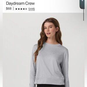 Vuori Light Heather Gray Long-Sleeve Daydream Crew